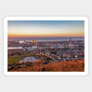 Swansea from Kilvey Hill Sticker